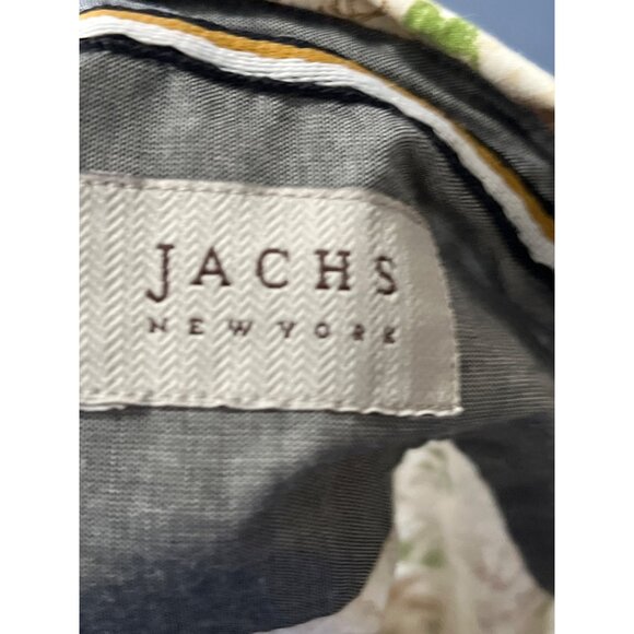 JACHS New York Mens Tiki Print Shirt XL Short Sleeve Button Up Tropical Resort - Picture 3 of 12